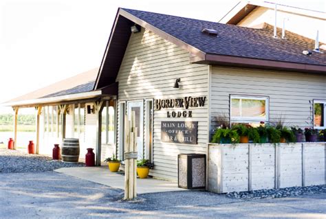 Border view lodge - History. Established in 1987 by husband and wife duo, Stacy and Robbin. We've been frying chicken here for 25 years, and still going strong! Conveniently located off of exit 42 ,I-87 before the Canadian border. Open 6AM-10PM Weekdays 7Am-PM Sat-Sun. (518) 298-3050.